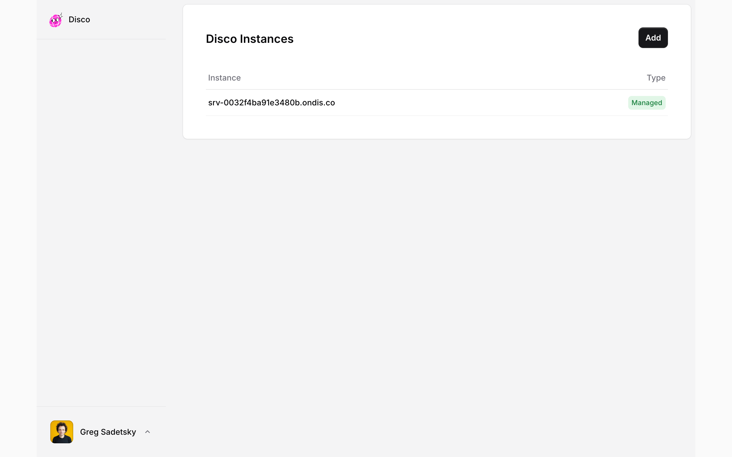 List of Disco instances